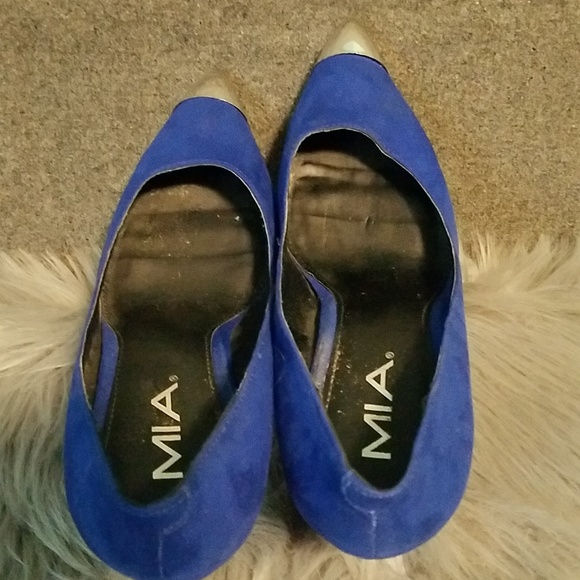 Blue 4" chrome tip pumps - Picture 5 of 6